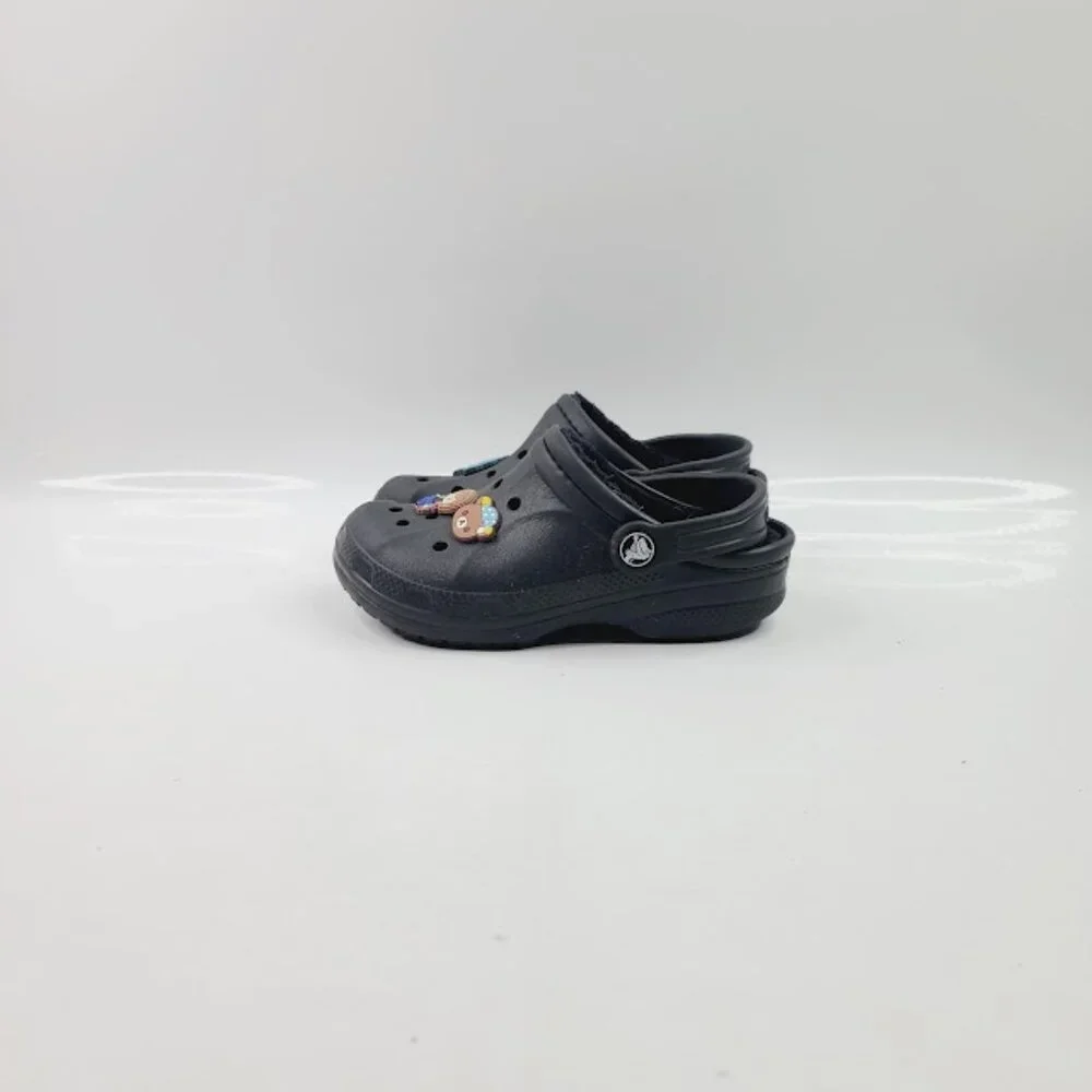 Crocs Girl's Black Classic Studs Adjustable Slip-On Casual Clogs Size 13‎